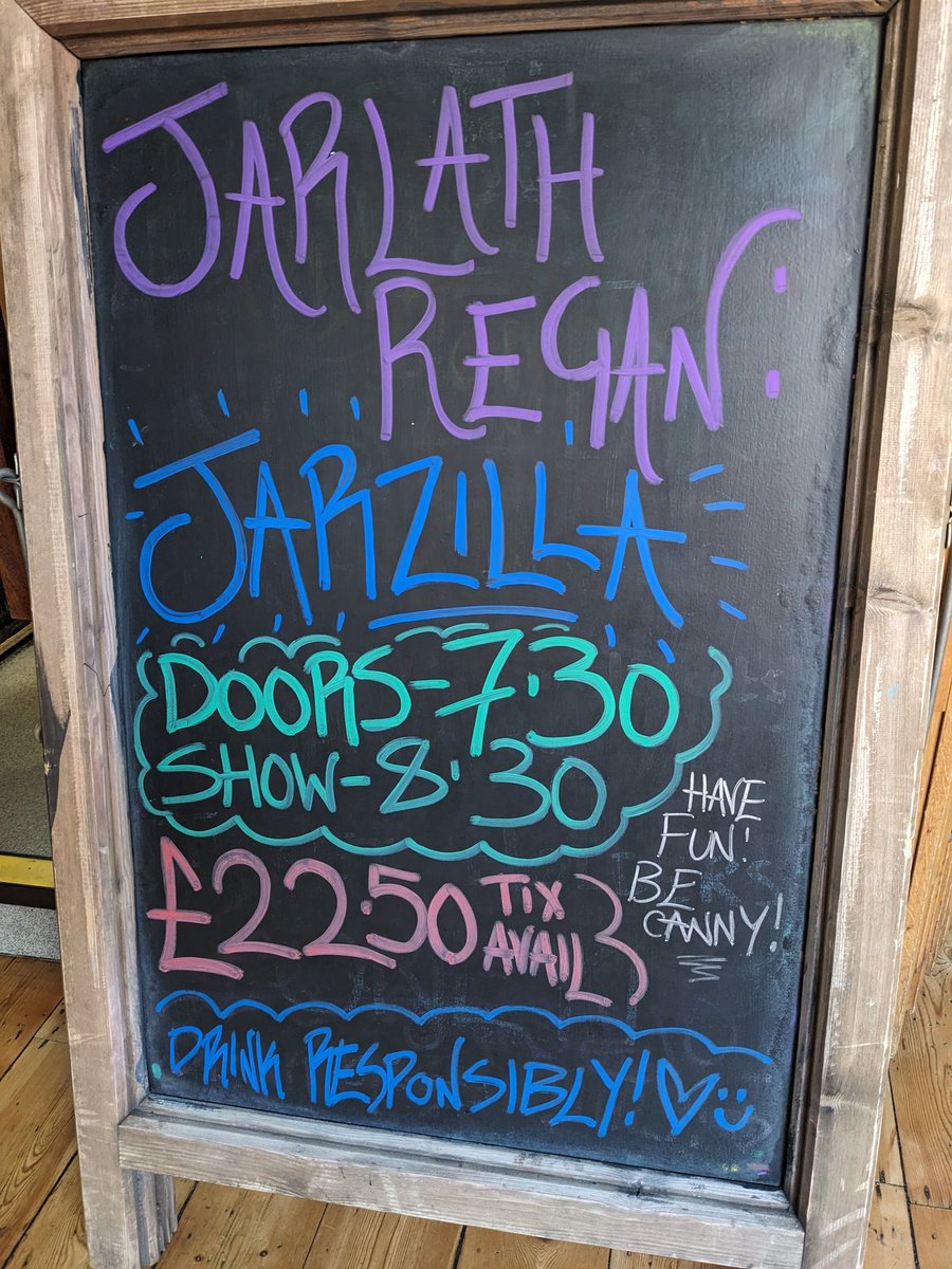 StandNewcastle's tweet image. TONIGHT !!! We are joined by @Jarlath and his show JARZILLA 🦖 DOORS 7:30 / SHOW 8:30 💚 Tickets available online until 7:15pm 😊💚 X