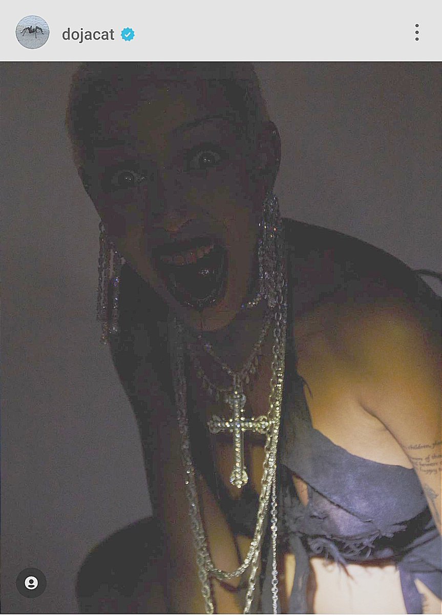 achu_wi's tweet image. #dojacat
The post:               the actual pic: