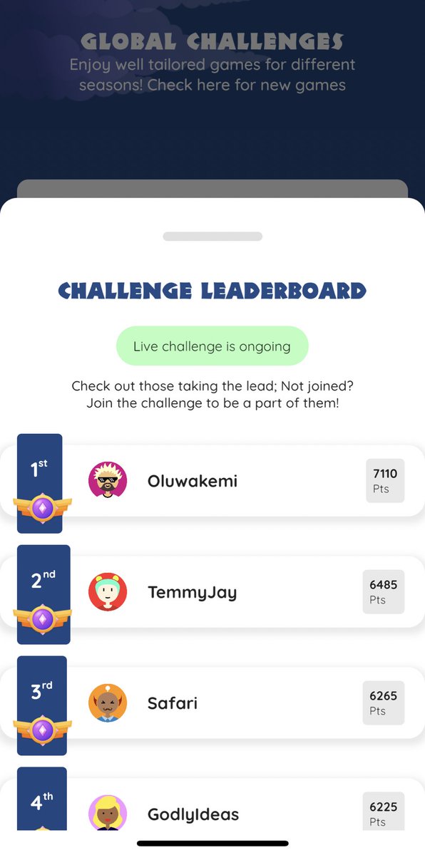 OurBibleGame's tweet photo. Current score board! 

If you haven’t participated, now is the time to. 

It’s getting interesting. And we hope you are learning scriptures and going back to your Bible to read further. 

#Gender 
#JuneGlobalChallenge
#TheBibleGame https://t.co/qHHFcBAKF3