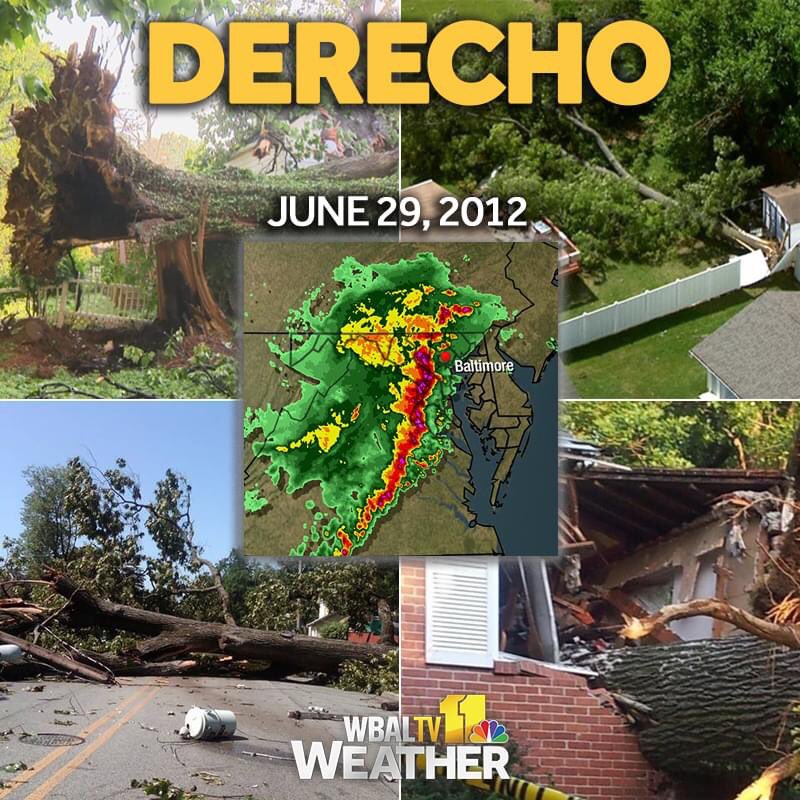 Remember this day like it was yesterday. Never forget my cats was meowing like crazy that night, thought it was a tornado so me and my family went to the bathroom just incase. Still crazy my power didn’t went out, felt so bad for others who did lost power. scary night. #mdwx