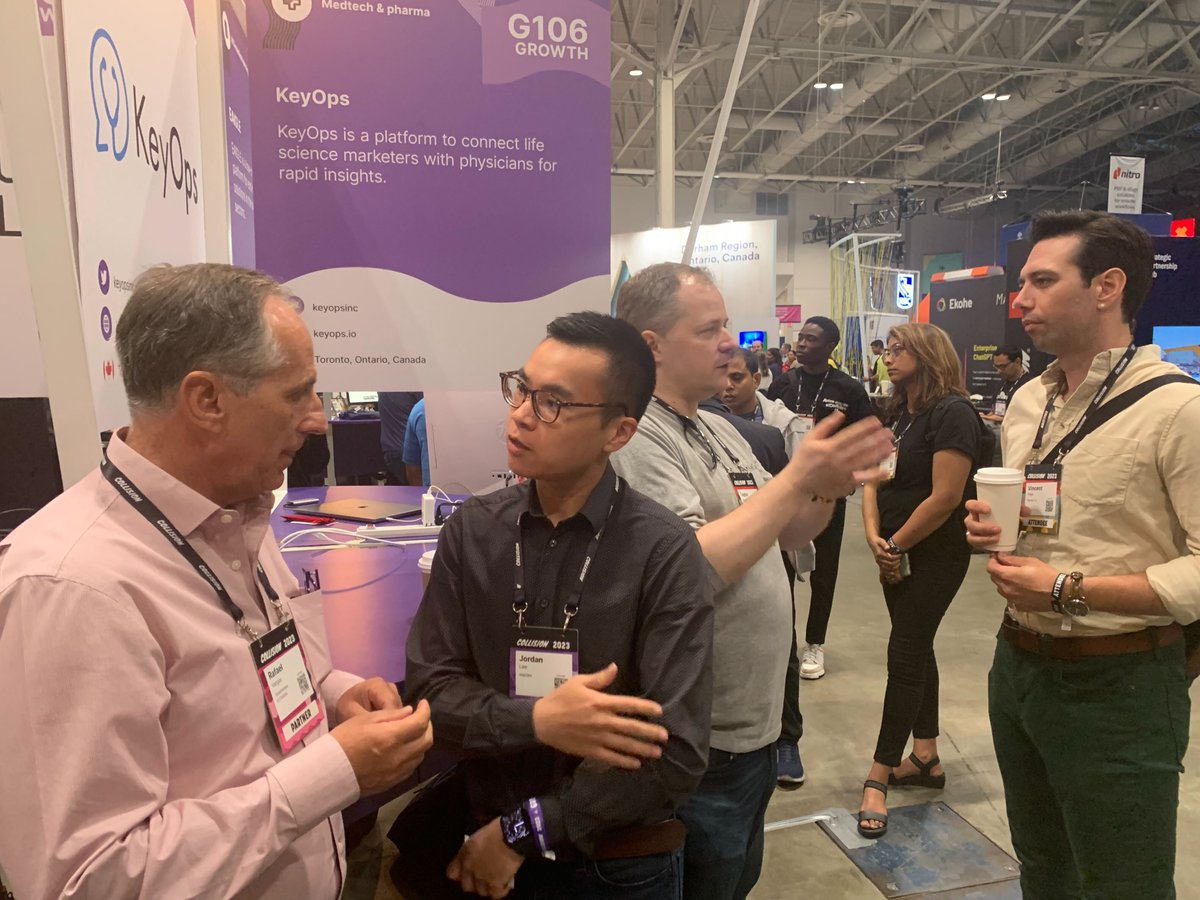 keyopsinc's tweet image. Our team members are having a wonderful time representing KeyOps at the 2023 @CollisionHQ !

Come visit us at G106 Growth and learn about how we are transforming the relationship between life science companies and physicians!

#KeyOps #CollisionConf #InnovationHealthCare