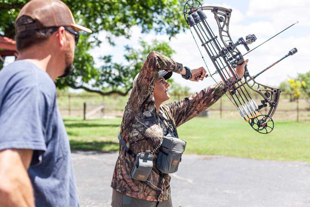 Paige Pearce is working with her new hunting coach, Mike Stroff. 

#bowtecharchery #bowtech #refusetofollow #accuracy #deadlock #abowtechforall #leavenoarcherbehind #archery #archerylife #hunter