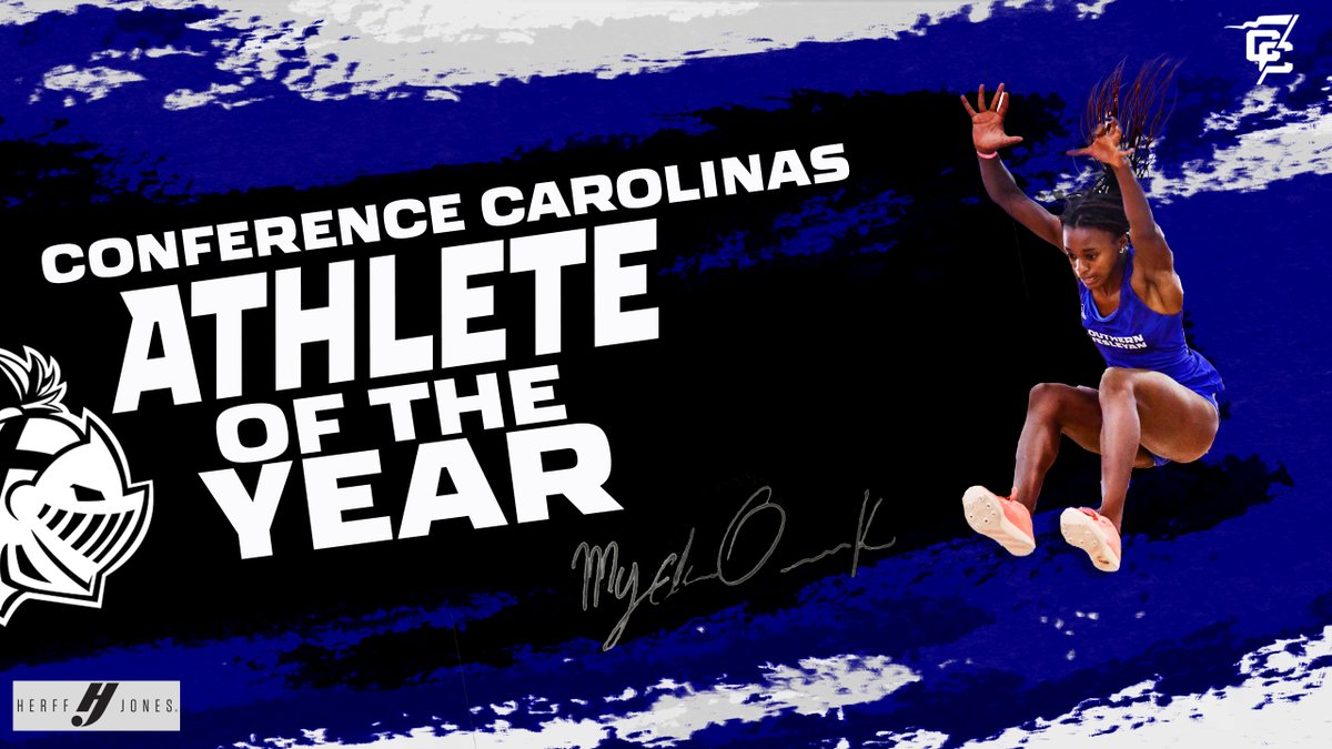 Field Athlete of the Year✔️
All-Conference✔️
All-Region✔️
All-American✔️

How does Conference Carolinas Female Athlete of the Year sound?  Time to add another accolade to Mycherie Onwuzuruike's resume! 

Way to represent #TeamSWU

🔗: bit.ly/42ZGiYR
