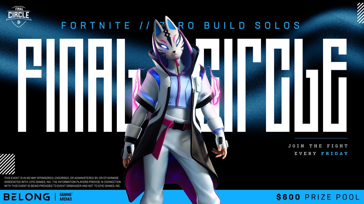 Welcome to the NEW season of our #Fortnite Final Circle tournament series!

Earn more for competing this season!

Compete weekly for your share of $600 while earning points toward our $1,800 leaderboard.

The grind starts now. Registration is LIVE.
➡️ bit.ly/42GMrZT