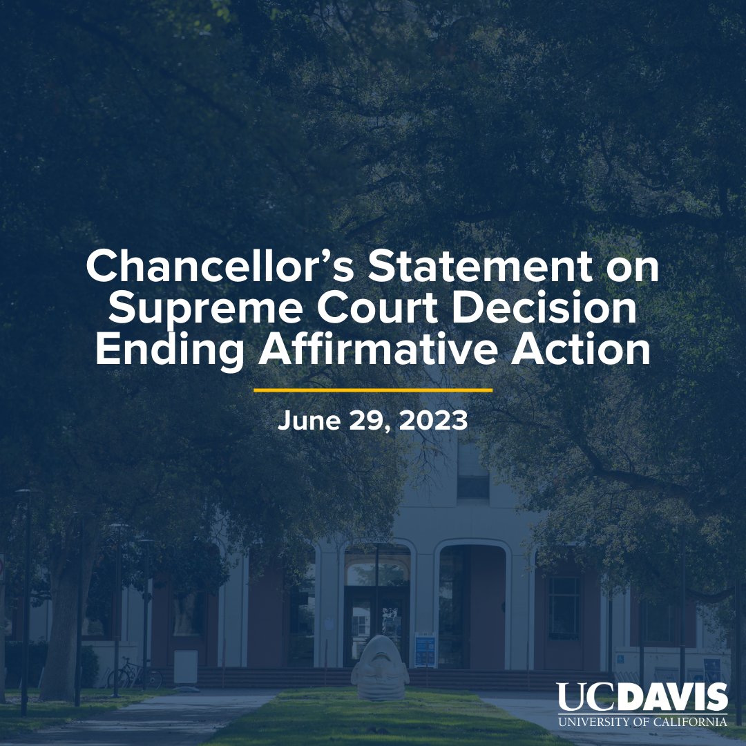 Like the staggered start in track and field, affirmative action is intended to account for historical inequities experienced by marginalized communities in higher education and other endeavors. Today, the Supreme Court has decided that this tool is no longer appropriate. 

1/4