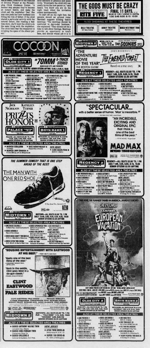 It's July 1985, what are you seeing tonight? #MovieNight #movies #BTTF