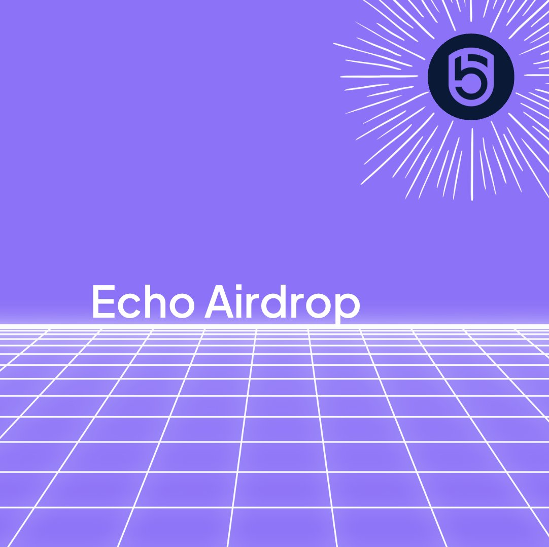 This is your last chance to get points in for our Echo Airdrop as it ends June 30th at 23:59 UTC 🫡

You can earn points by: 
🟣 Buying NFTs
🟣 Selling NFTs
🟣 Creating a Profile and Dashboard 

Remember $5,000 will be shared between users and $5,000 amongst top-traded