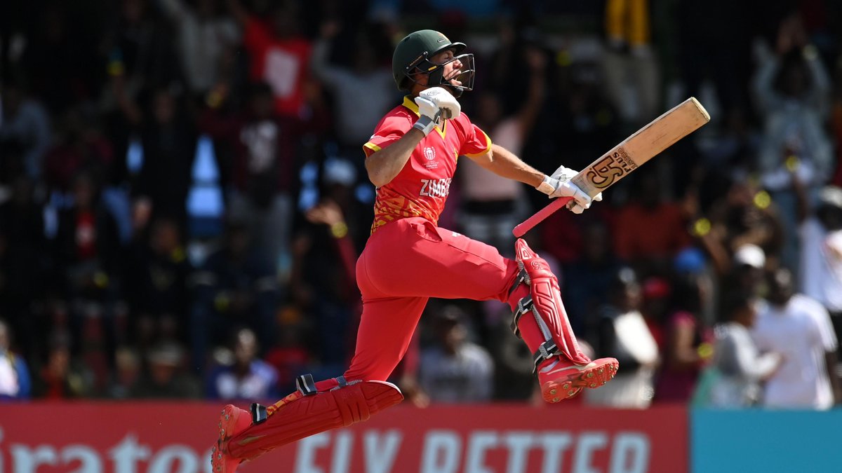 Sean Williams is on absolute 🔥 in the #ICCWorldCupQualifiers, scoring his third hundred in five matches today against Oman! 

Zimbabwe have nearly sealed their ticket to India for #CWC2023 in October, with their fifth win in as many matches!