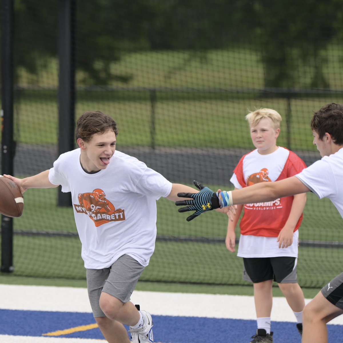 ProCamps's tweet photo. We got better together yesterday at the Myles Garrett Football Camp 💪 

Shoutout to all the campers and families for bringing the high energy ⚡️

#browns #cleveland #procamps https://t.co/bZy0ZVb0cm
