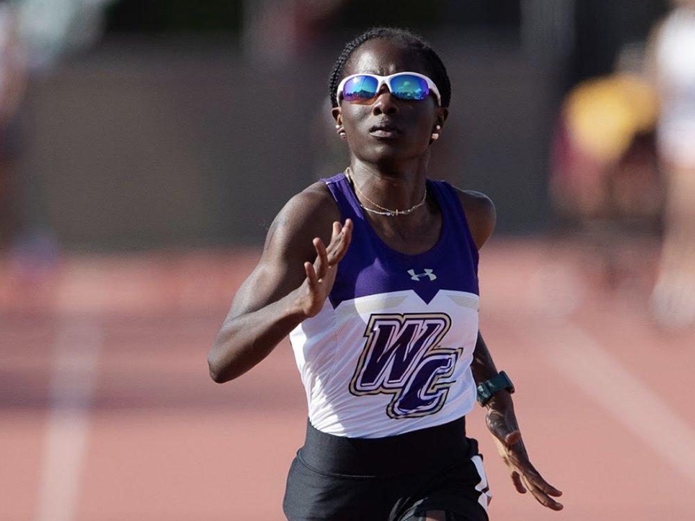 WhittierCollege's tweet photo. Track star Jasmyn Crawford ended her senior year on a high note that few can claim to match. She became the first woman in #WhittierCollege history to earn All-American status on the track.

Read more: https://t.co/ExJKEgkns9 https://t.co/QkRut6JcJd