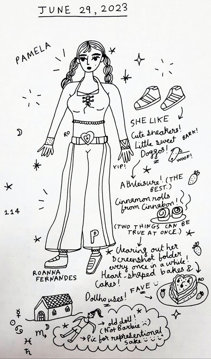 RoannaFernandes's tweet photo. 1️⃣1️⃣4️⃣ Women of my World: Pamela 

by Roanna Fernandes 

Medium: Colorsplash notebook 
Tool: a Trusted black gel-ink pen 

Notice: Made on Canva 

#Clothes #Datenight #Dressingup #June #LittleWomen #Neptunia #RoannaFernandes #studiojupiter #WomenofMyWorld #WomenofMyWorld23 https://t.co/D5AXJJBsll