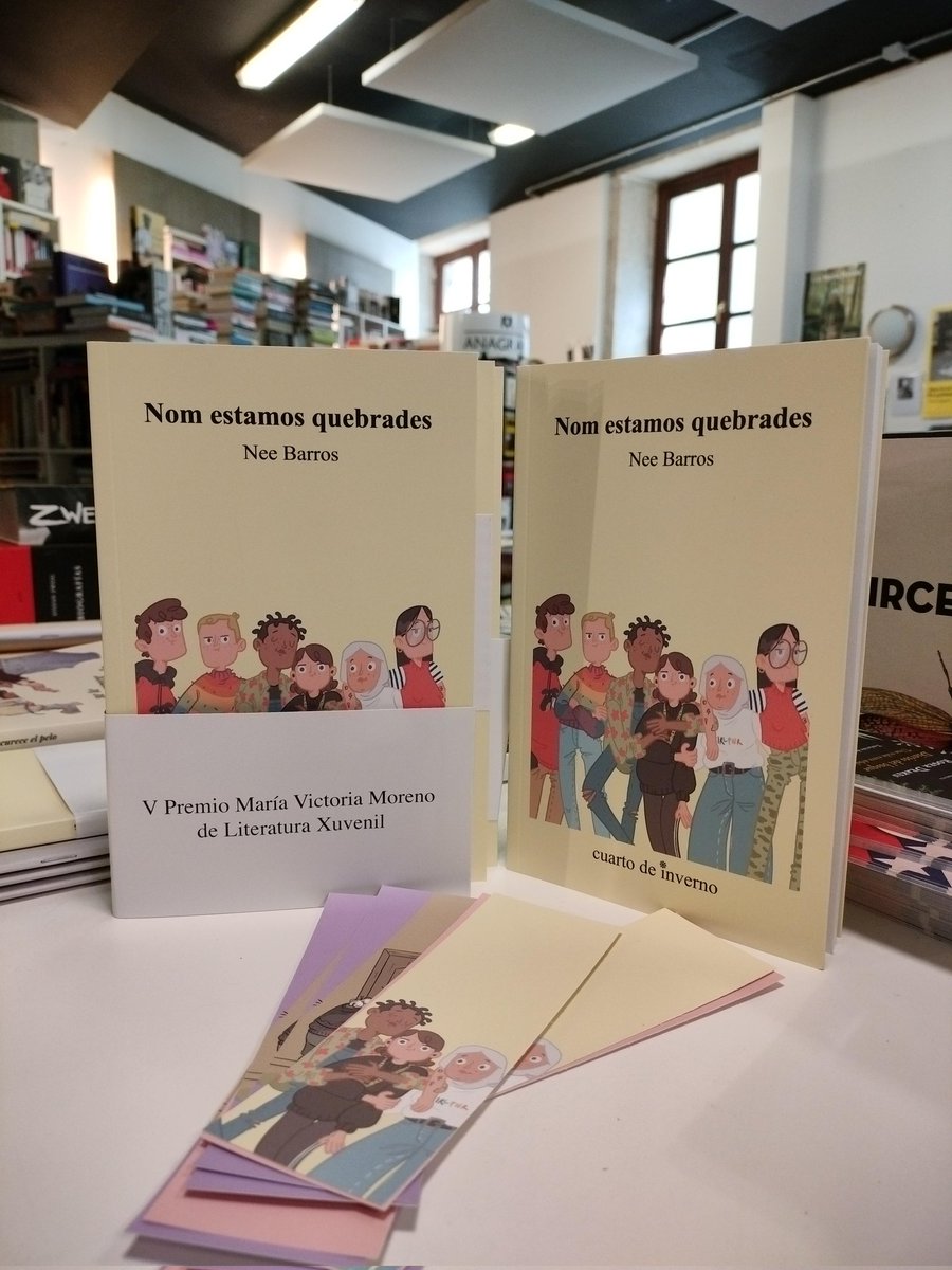 berbiriana's tweet photo. Como parte da programación do #Orgullo2023, o próximo mércores 5/7 ás 19h. estará con nós Nee Barros (@neeumatiko) presentando a súa novelaza "Nom estamos quebrades", publicada por @CuartoInverno, e recoñecida co V Premio María Victoria Moreno de literatura xuvenil.
Vide gozar! https://t.co/h2unA1f3bY