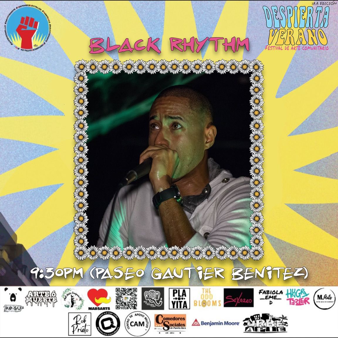blackrythm's tweet photo. Mañana me presento en el Festival de Muralismo Despierta Verano en Caguas! #blackrhythm #Urbeapie #beatbox https://t.co/8dg545GrUb