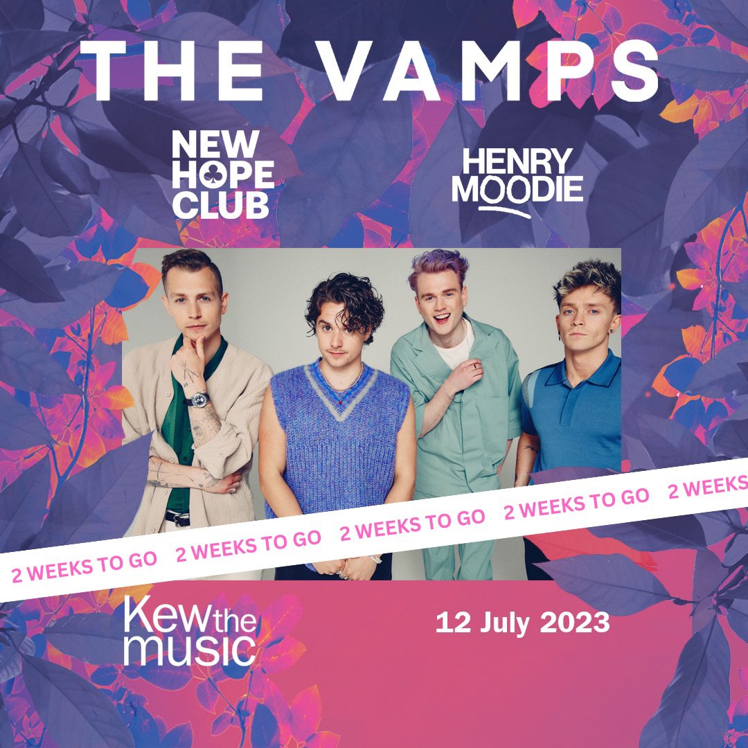 Just under two weeks until @kewthemusic and we are very pleased to have @NewHopeClub and @henrymoodieuk joining us 🔥 Last tickets available via: kewthemusic.gigantic.com/kew-the-music-… who’s coming?