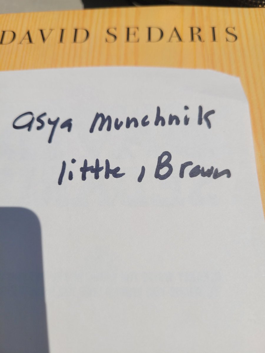 Hello Asya Muchnik! David Sedaris wrote down your name about opening for him sometime-- he is in Waterville, Maine on 7/27. I have a 6 min story about sitting next to a murderer in a train-- twice. Is this possible? Lisamayer@gmail.com #thepoopoopoopodcast