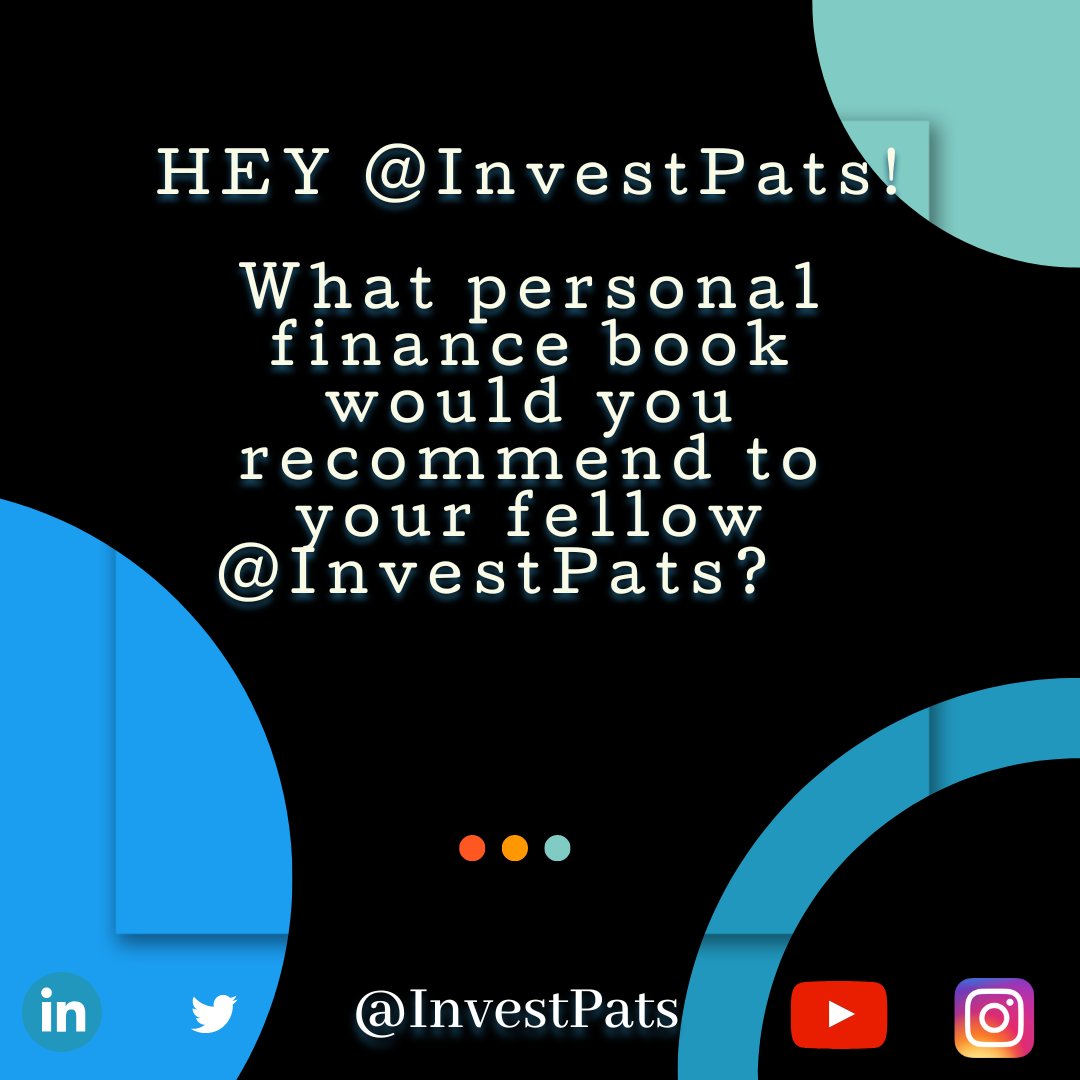 InvestPats's tweet photo. Books change perspectives. 
What book did change your view on your personal finances or investments?
Comment below. 

#InvestPats#Investment #Personalfinance #books https://t.co/TTEdgGz1t3