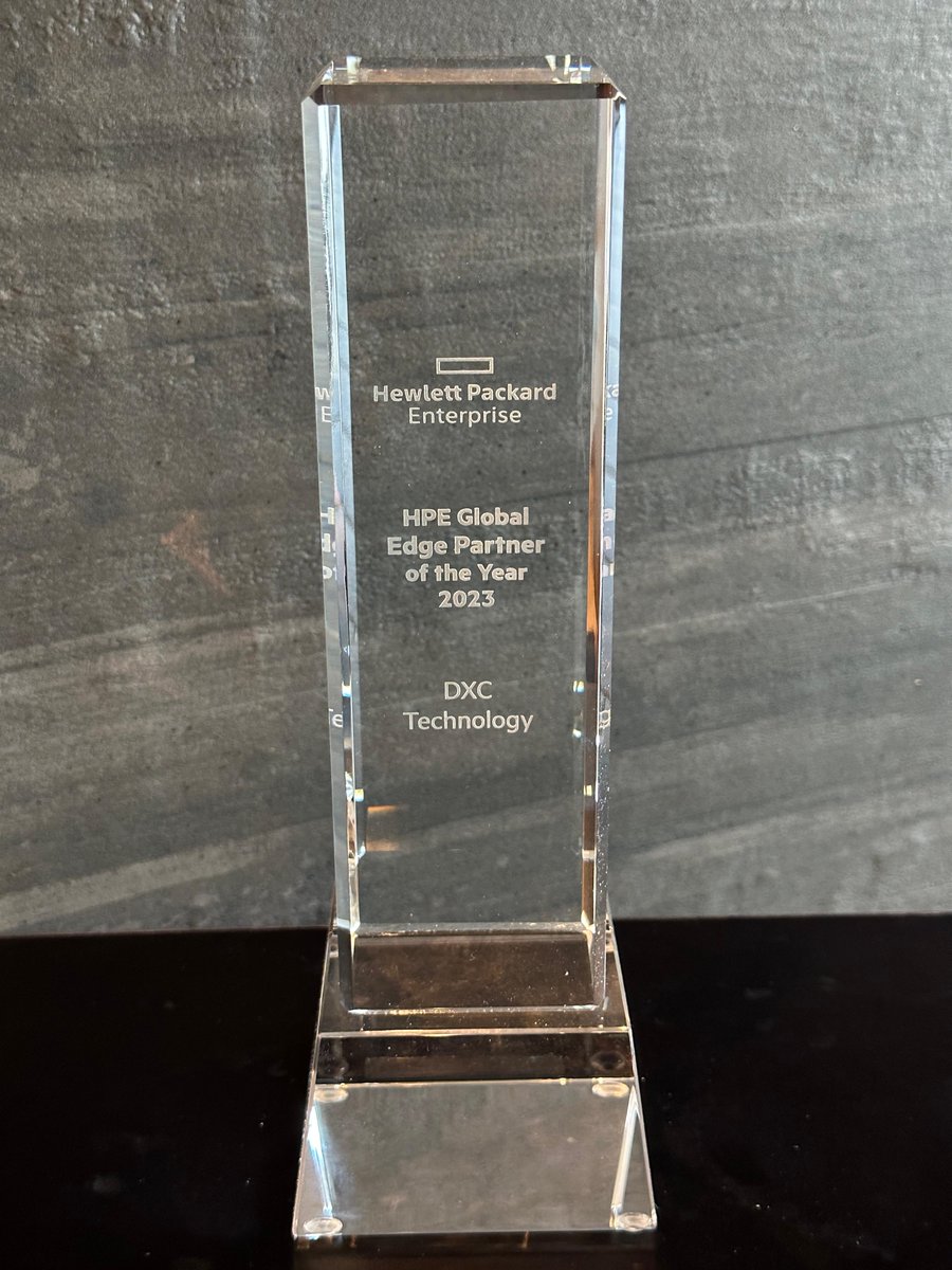 DXC Technology has been named @HPE Global Edge Partner of the Year at the HPE Partner Growth Summit 2023. Congratulations to all who made this achievement possible! #HPEAlliances #DXCPartners #WeAreDXC