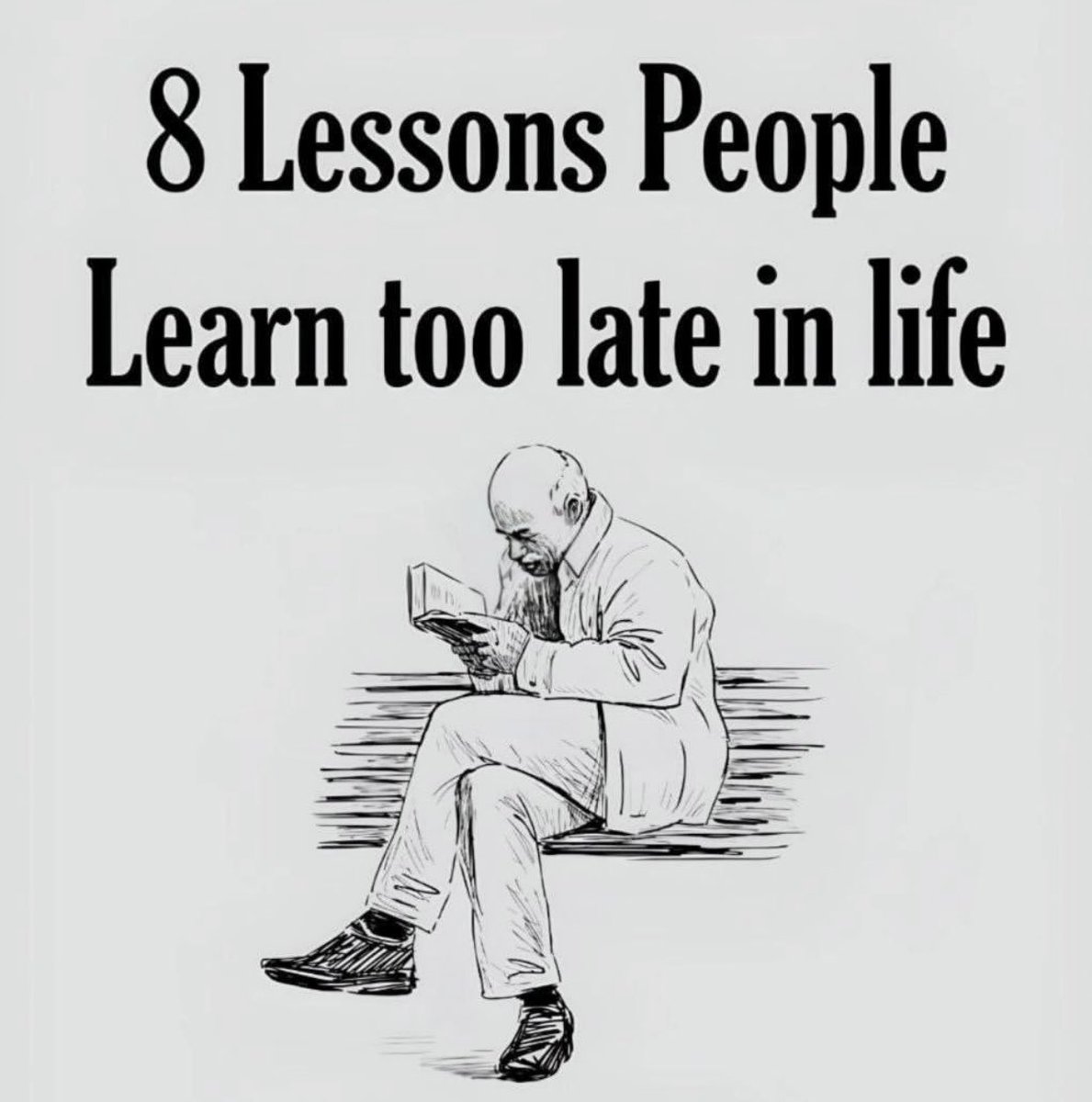 8 Lessons people need to learn NOW…

//THREAD//🧵