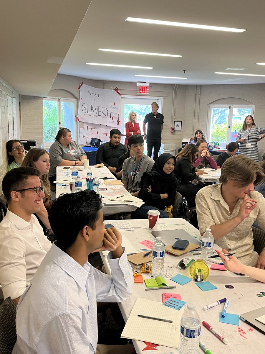 LincolnsCottage's tweet photo. It felt auspicious that we heard the @wamu885 story on human trafficking this morning during our #SOSsummit. Thanks to @EstherCinDC for the story.  Here’s a pic from the summit today. #Studentsopposingslavery #startamovement https://t.co/xaTIRgMsKr