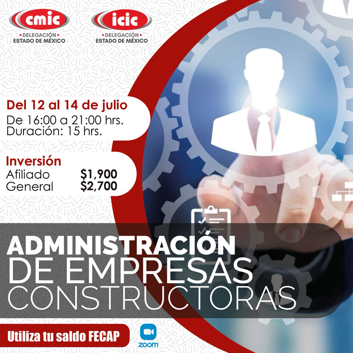 CMIC_Edomex's tweet photo. 📑 Conoce los principales conceptos de la administración necesarios en la gestión de una empresa constructora y de un contrato.
¡Utiliza tu saldo FECAP! 💰
#CapacitateEnCasa🏡 https://t.co/w4ZzK3D1ZP