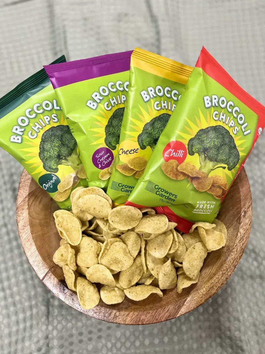 GrowersGarden's tweet photo. Struggling for a lunch time snack idea for school?

Take a look at our broccoli crisps, the healthier alternative! 🥦

✅ Lower in fat 
✅ Made from fresh broccoli 
✅ The perfect snack for kids 

Available in FOUR flavours!  #healthysnacks #broccolicrisps
https://t.co/FPIVXxFbUa https://t.co/62xdSj8gGB