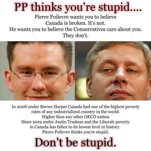 Stephmking32's tweet photo. @PierrePoilievre Never-poliever https://t.co/UzVoB9qW3Y