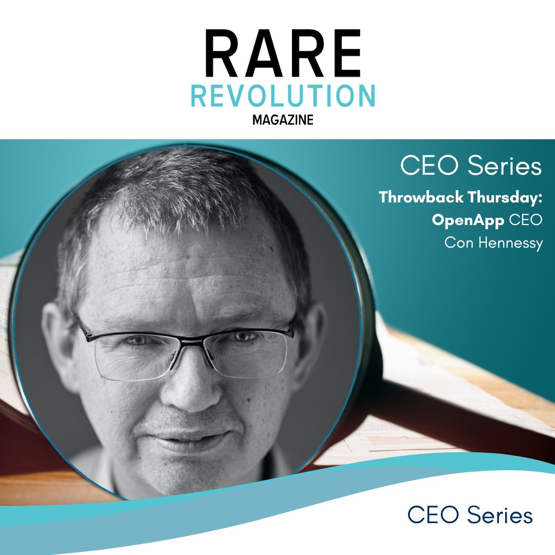 RareRevolutionM's tweet photo. #ThrowbackThursday is back, and this time we revisit Con Hennessy of Open App.

With a background in IT and the healthcare system, Con Hennessy became CEO of OpenApp in 2017.

Read Con's full feature here: https://t.co/j6Qrploy3E https://t.co/jXnK7bGaeF