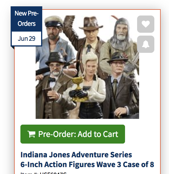 GalacticHunter's tweet photo. Ad: New Indiana Jones figures (and wave case) up at Entertainment Earth. https://t.co/6RWmIzogW2 https://t.co/aEYdQOYyaq
