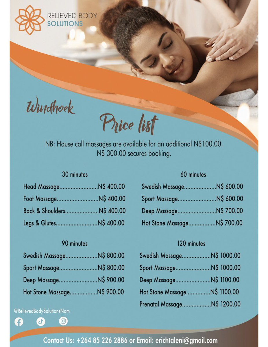 BodyRelieved's tweet image. Alert 🚨 alert 🚨 
New prices. 
Please familiarize yourself with the new prices. 
Experience the new and improved sessions with breathtaking experience and a relaxed and relieved feel to your body like never before. 
Try us, you’re not going to regret it. 

See you soon 🙏🏾😊