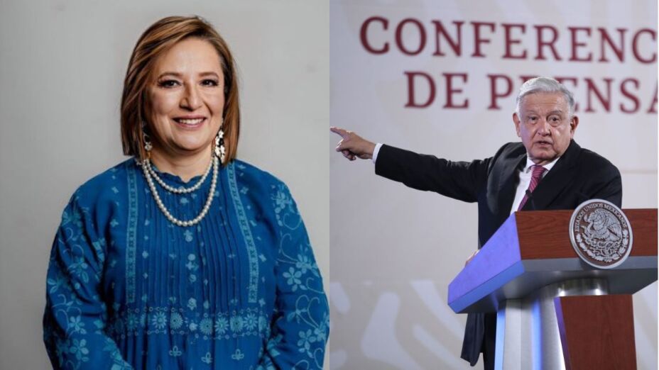 ResistenciaCMx's tweet photo. El día de hoy sin motivos y sin pruebas el presidente lanza su ya común ataque ante quienes le incomodamos, el nivel de debate que sugiere es expresarse a espaldas y en ausencia del otro, reflejando el nivel político y moral que tiene. 
Ni modo, aquí seguiremos #XochitlVa https://t.co/FEJHLWN4Du