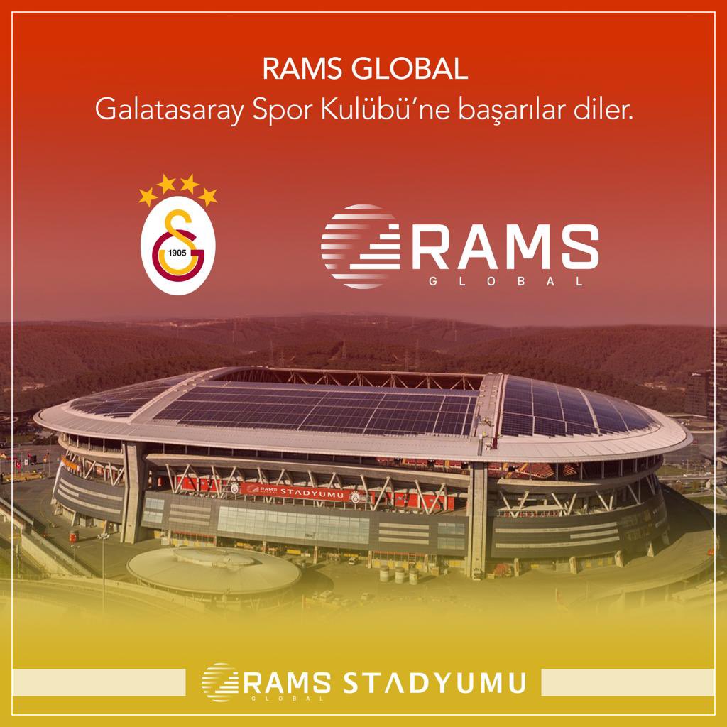 Türk Spor tarihinin en büyük isim sponsorluğu anlaşmasına imza atarak yeni sezonda Galatasaray Stadyumu'nun isim sponsoru olan RAMS GLOBAL'e teşekkür ediyoruz.

GALATASARAYIMIZIN YENİ SPONSORU @RamsGlobal'i takip ediyoruz. 🙏🏻💛❤️