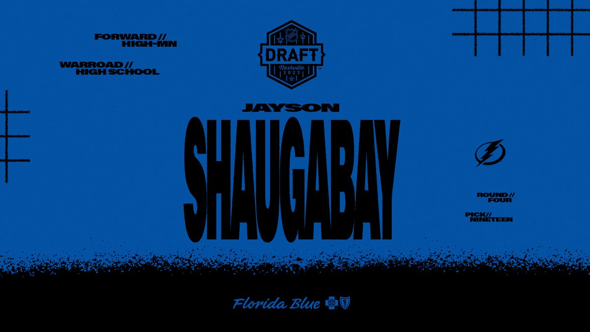 We acquired the 115th overall pick from Nashville in exchange for our 2024 Fourth Round pick.

With the 115th pick in the #NHLDraft, we have selected Jayson Shaugabay. 

Welcome to Tampa, Jayson!