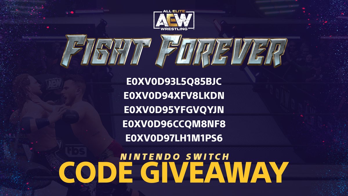 AEWGames's tweet photo. To celebrate our amazing fans, we are giving away #AEWFightForever codes for every platform! First come, first served.

Thank you to all of the @AEW Gamers out there! 🎮 
#AEWGames https://t.co/0Co3CBFSaw