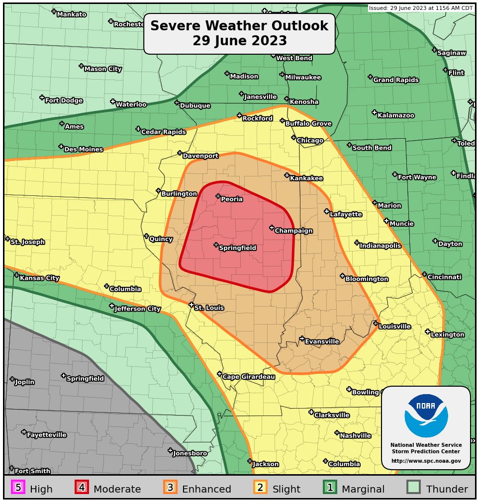 12:05pm CDT #SPC Public Severe Weather Outlook #PWO concerning #ilwx #inwx spc.noaa.gov/products/outlo…