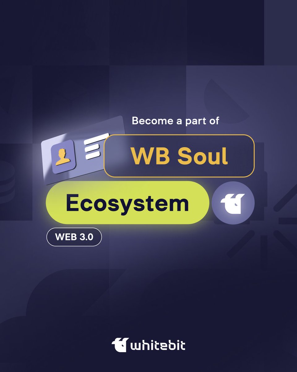 A new era of digitalization is here 🔥 While working on WB Network, we have developed the idea of WB Soul Ecosystem, a new solution that will mark the beginning of our Web3 journey. The ecosystem includes WB Souls, Soul Attributes, and Soulbound Tokens ⬇️