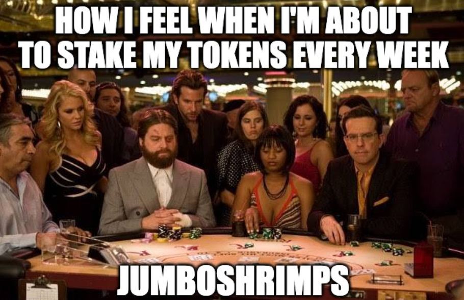 JumboShrimps__'s tweet photo. Is it one of you? 😬

#MantaNetwork #JumboShrimps #Staking #NoLoss #YieldGeneration #SafeWithdrawals #PrizePool https://t.co/a0IhVnbVzd