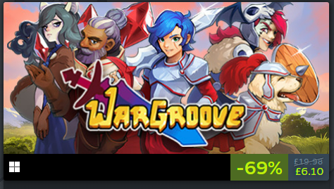 WargrooveGame's tweet image. Interested in the upcoming #Wargroove2 but haven't yet played the original game?

Well, guess what — you're in luck! Wargroove is 70% off in the Steam Summer Sale! 😎🌊

Take to the battlefield and save up on this turn-based adventure!
