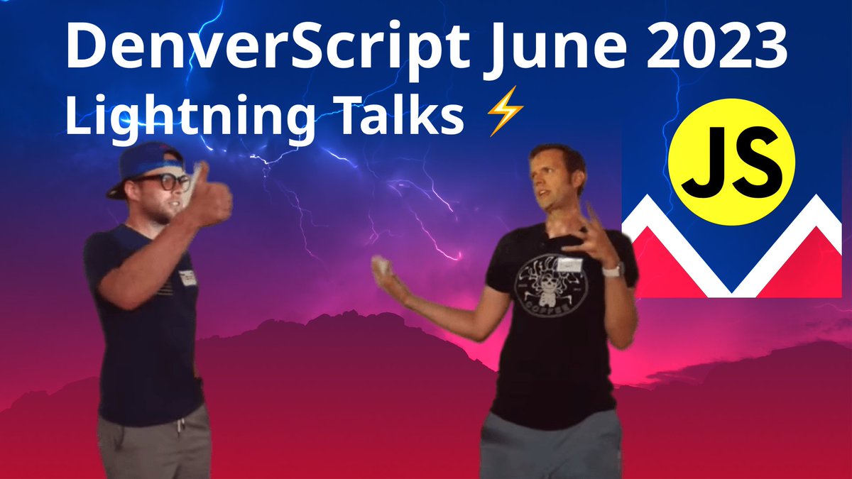 Last night’s re-launch meetup was a huge success!

Big thanks to all the attendees, outstanding speakers (<a href="/stevewitman/">Steve Witman</a> <a href="/drewconley13/">Drew Conley</a> <a href="/stolinski/">Scott Tolinski - Syntax.fm</a>), and <a href="/CodeTechTalent/">CodeTalent</a>

If you missed it check out the full live-stream VOD: youtube.com/watch?v=PsUj6F…

Links to each talk in the thread: