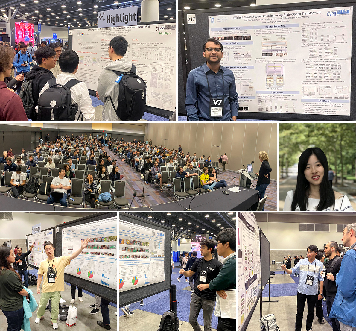 unccs's tweet image. UNC CS presented a variety of research at #CVPR2023, from exciting, highlighted papers to workshop keynotes and organization to tutorial panels, on universal document processing, movie scene detection, image registration, video+language, and navigation ➡️ cs.unc.edu/news-article/u…