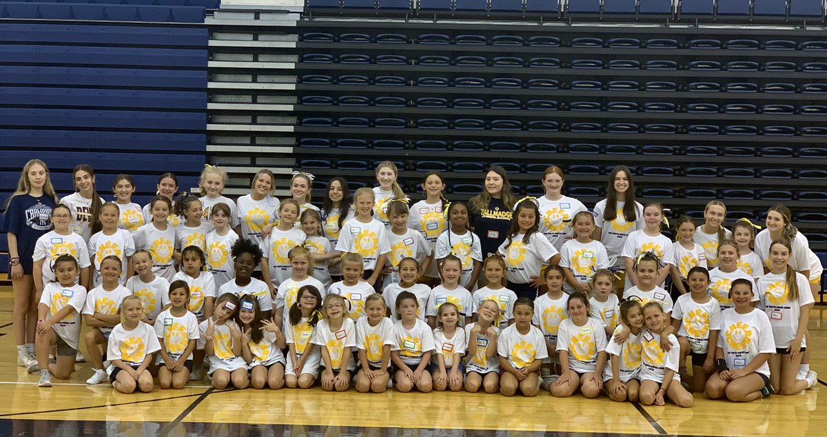 tallmadge_cheer's tweet photo. From the bottom of our hearts, we would like to say thank you campers and families for joining us this summer at camp! 

You all did AMAZING during your performances!

We hope you have a great summer and we will see you at Youth Night! 

@tcstweets1 @Tallmadge_AD @TtownMS_Cheer https://t.co/DlWy9AguLu