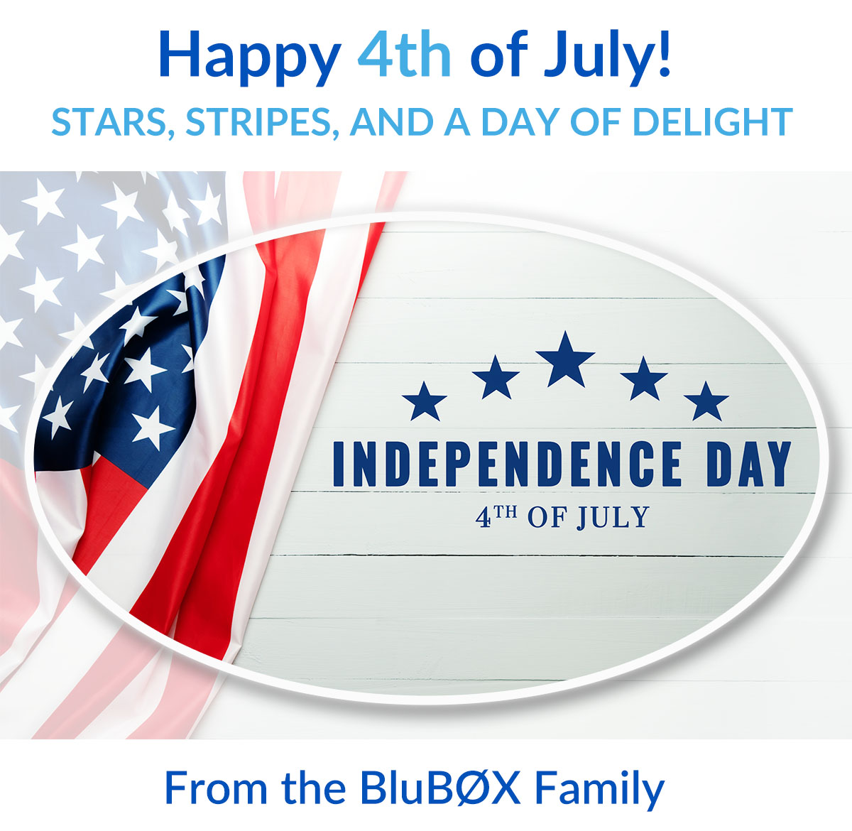BluB0XSecurity's tweet photo. 🇺🇸 Happy Independence Day! 🎆🎉  From all of us at BluBØX, have a safe and joyful 4th of July! 🗽💙❤️ https://t.co/TDegTAyQUN