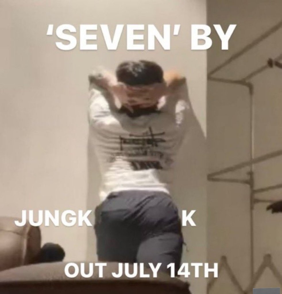 Perfect promotion by ARMYs 

SEVEN IS COMING
JUNGKOOK IS COMING 
#SEVENbyJUNGKOOK