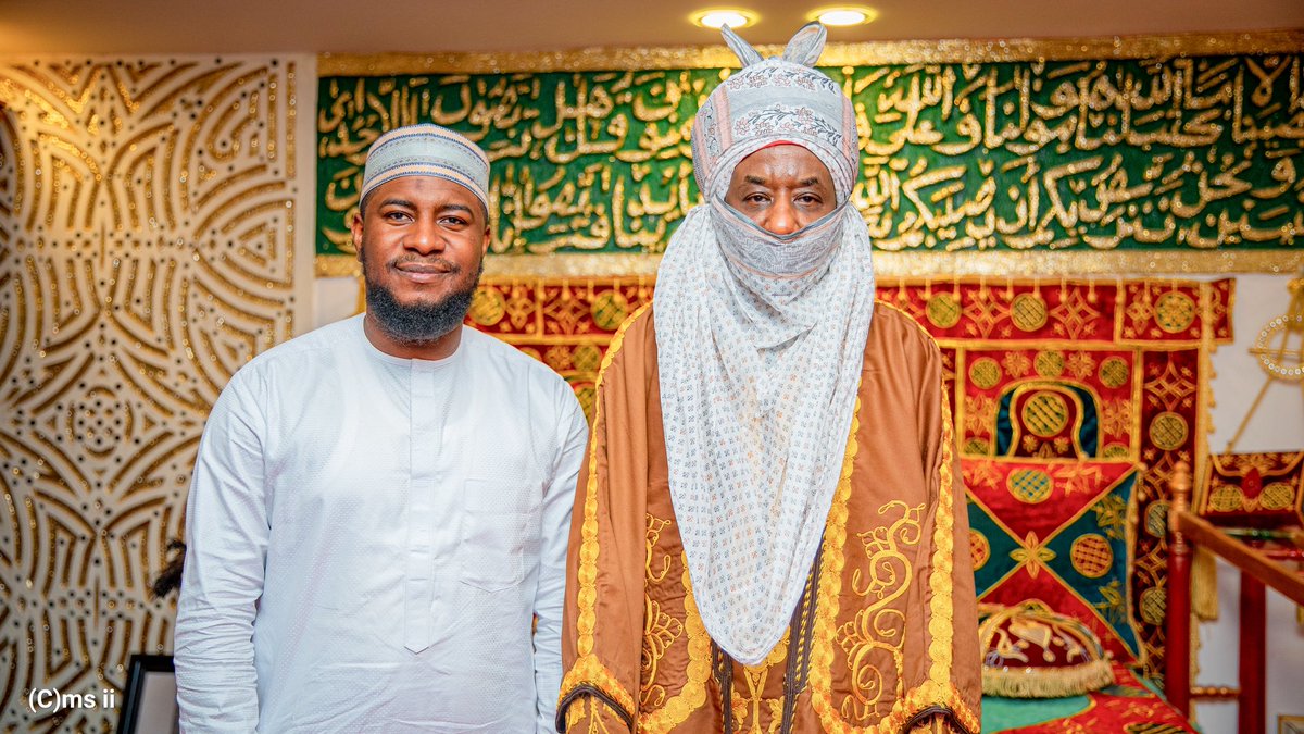 Dj_Abba's tweet photo. Paid a courtesy vist to His Royal Highness Sunusi Lamido Sunusi II https://t.co/nY8b6FjEic