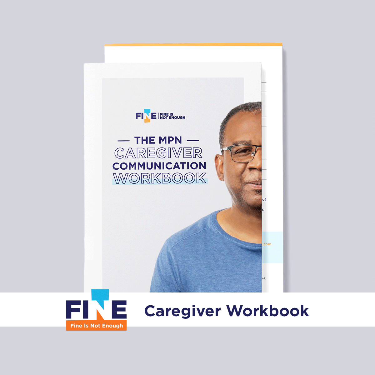 VoicesofMPN's tweet photo. Do you find it difficult to explain how myeloproliferative neoplasm (MPN) symptoms affect someone in your life? Download the MPN Caregiver Communication Workbook for help navigating conversations with Healthcare Professionals. #fineisnotenough https://t.co/0KToBiiWEL https://t.co/on2WsT9A6b