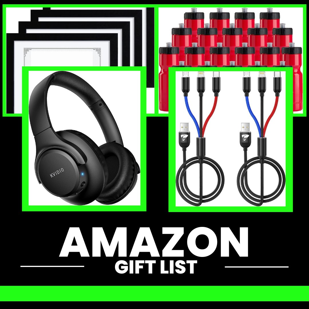 Show your support to #TacklingTechComputerScienceCamp by shopping from the comfort of your home. Headphones, chargers, water bottles and more! Visit the link to have your gift shipped to us directly: amazon.com/registries/gl/… Support Today #JReidInDeed 🖤
