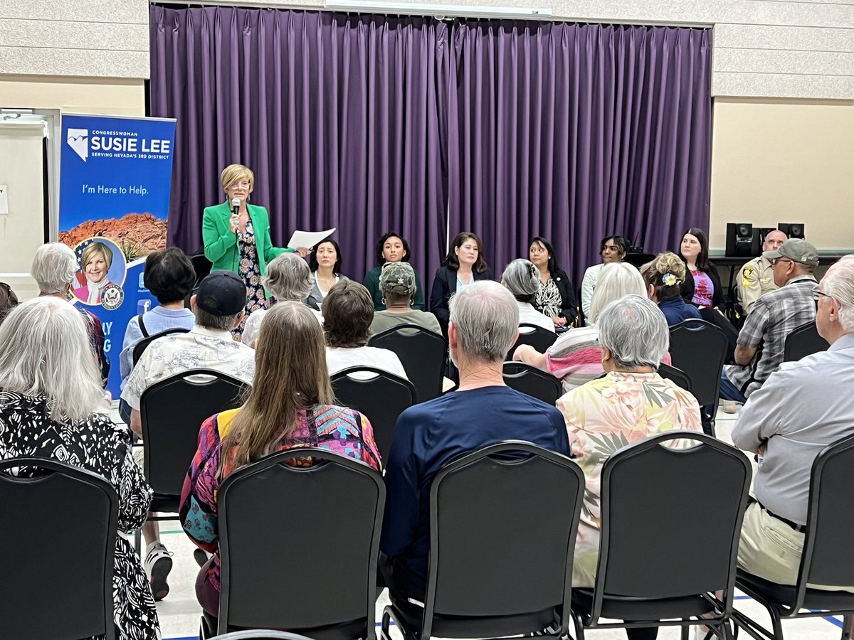 JessicaPadronNV's tweet photo. Informative town hall with expert panel hosted by Congresswoman @RepSusieLee for constituents about Senior Scams: https://t.co/4Rutg3tfV3