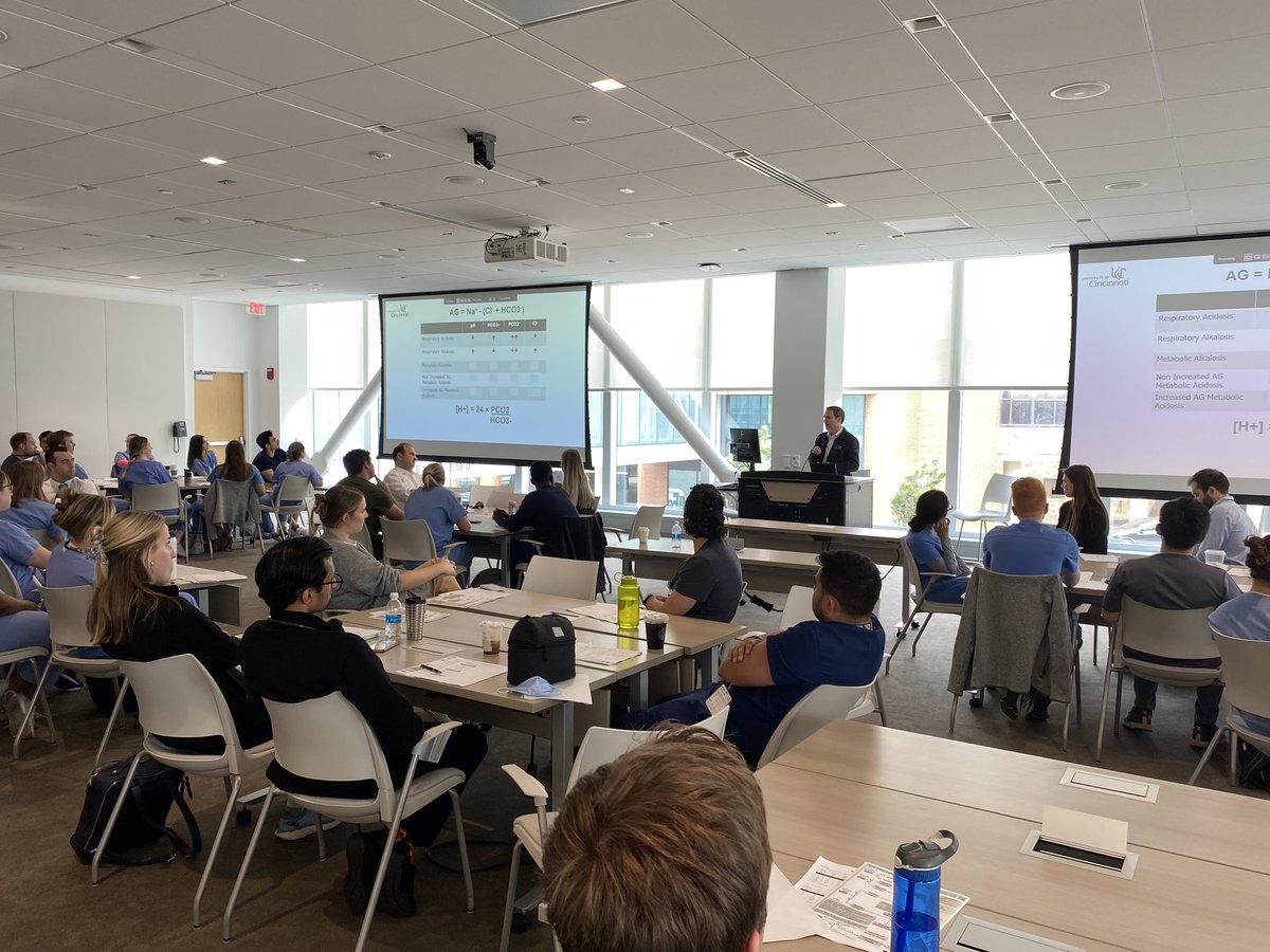 My 8th 1st academic half day of the year! <a href="/CincyIM/">Eric Warm</a> leading acid-base education &amp; theory! @UCincyIM #MedEd @MollyFrostMD <a href="/AllyWillauerMD/">Ally Willauer</a> @jwalk295 <a href="/NicoleDamari/">Nicole Damari</a> <a href="/dbkwakyeMD/">Derek Kwakye, MD 🇬🇭</a> <a href="/DrEstesMD/">Christina Estes, MD</a> 

I (re)learn something every year!