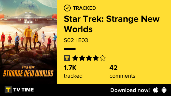 javier_feria's tweet photo. I've just watched episode S02 | E03 of Star Trek: Strange New Worlds! https://t.co/FuDQcP73Sb #tvtime https://t.co/hOrQVbvXV1