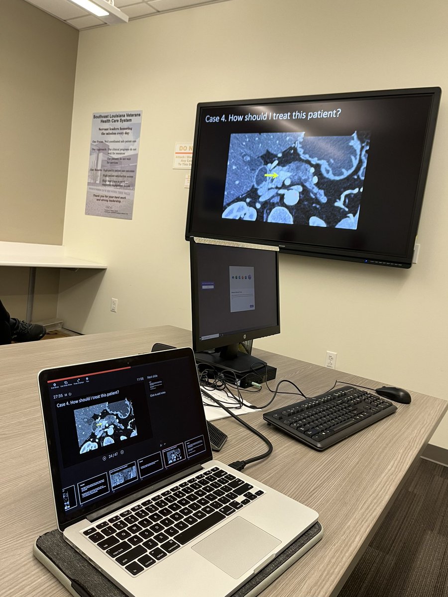 Nothing more satisfying than teaching/learning more about  pancreatic adenocarcinoma staging  with my excellent R2’s <a href="/TulaneRadiology/">Tulane Radiology</a> 

#radres #MedTwitter #RadEd