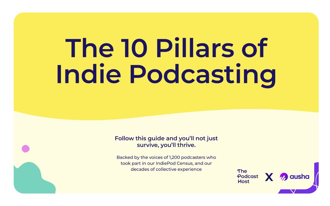 It’s here! @thepodcasthost’s IndiePod Census report is now live!

1,200 podcasters took part in the census and the result is a guide to help indie pods thrive 🚀

Get the 10 Pillars of Indie Podcasting
thepodcasthost.com/pillars-to-pod…